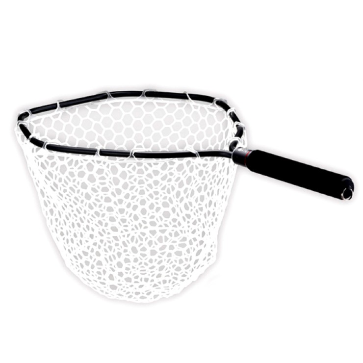 Подсачек Rooster Gear Market Landing Net Rubber черный / серебристый 67см - черный / серебристый