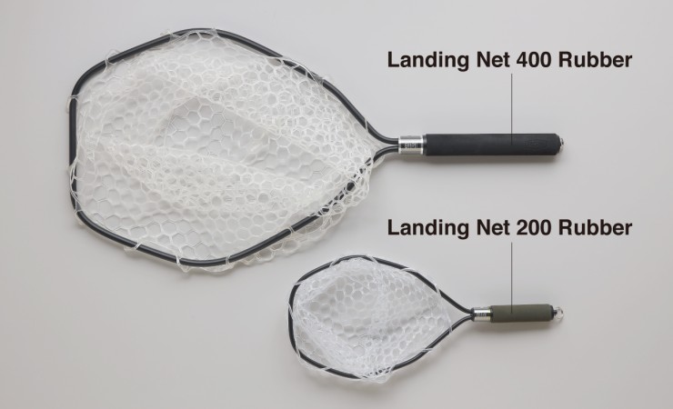Подсачек Rooster Gear Market Landing Net Rubber черный / серебристый 67см - черный / серебристый