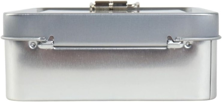 Коробка Rooster Gear Market TIN Case Square silver 107*111*45 - silver