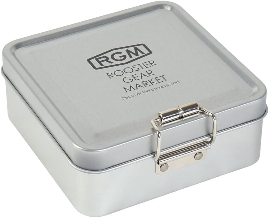 Коробка Rooster Gear Market TIN Case Square 107*111*45 - silver