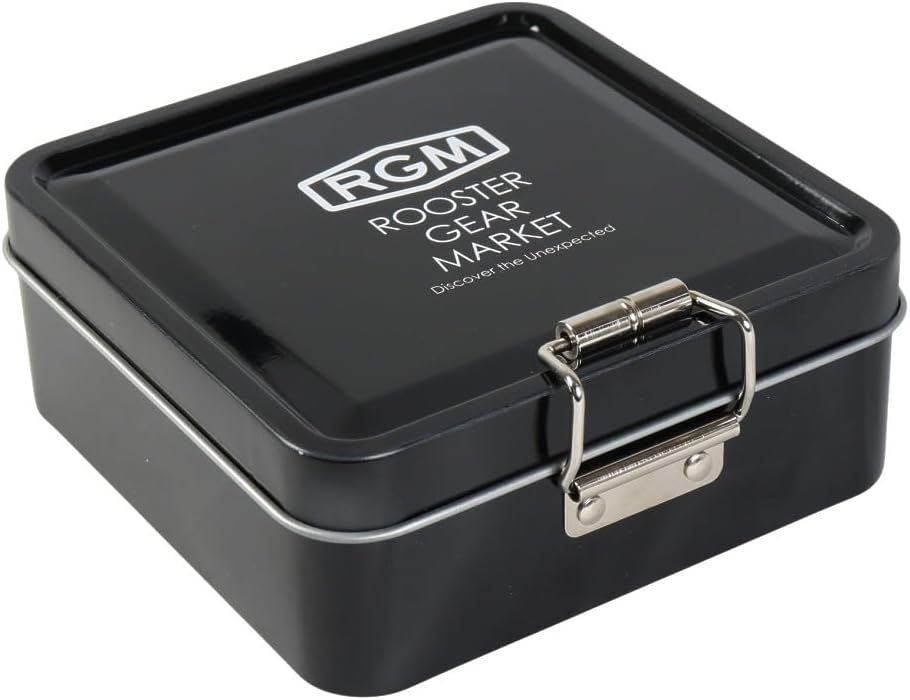 Коробка Rooster Gear Market TIN Case Square 107*111*45 - Black