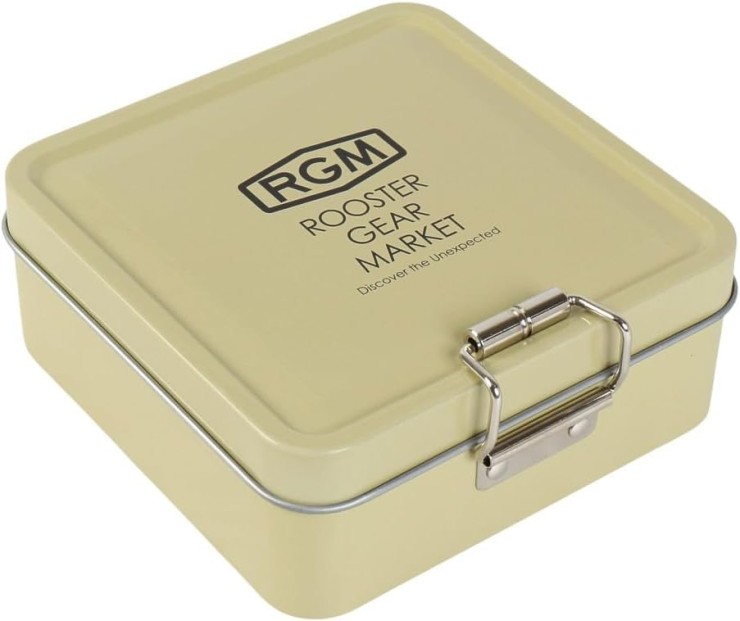 Коробка Rooster Gear Market TIN Case Square 107*111*45 - Sand