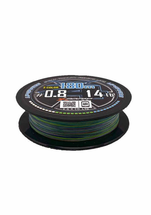 Плетеный шнур YGK X-Braid Upgrade X4 #0,8 - 0,148мм - 180м - многоцветный