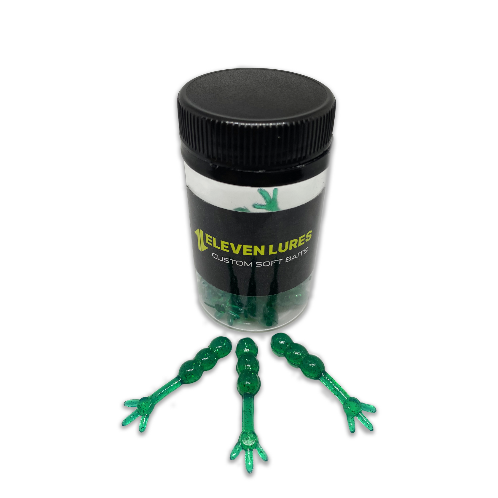 Силиконовая приманка Eleven Lures Chikki 1,5in - 38мм - Emerald Green
