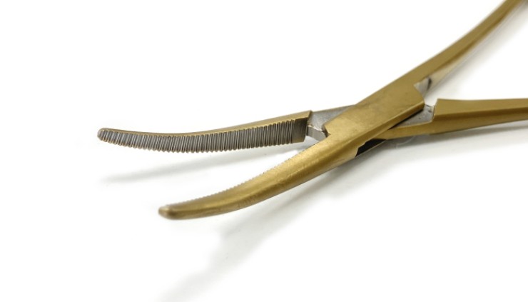 Щипцы Tict Forceps 140 14см - Matte Gold