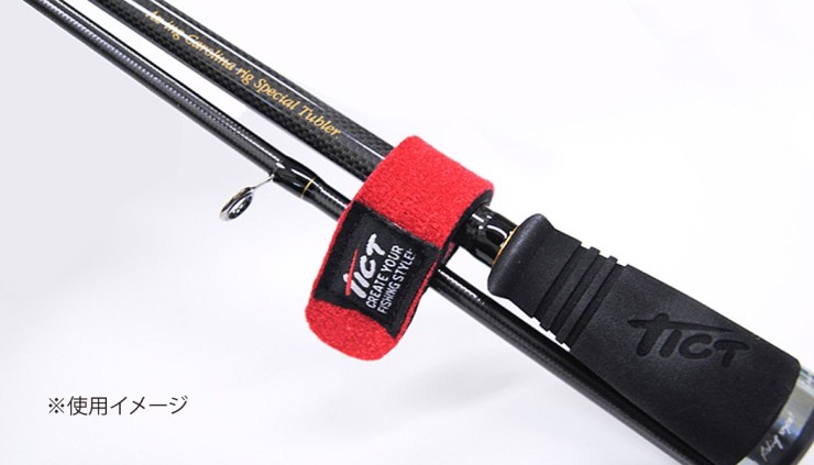 Стяжки для удилища Tict Light Rod Belt Red