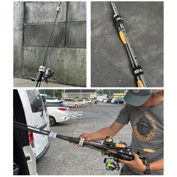 Стяжки для удилища Tict Rod Wrap Light Gray