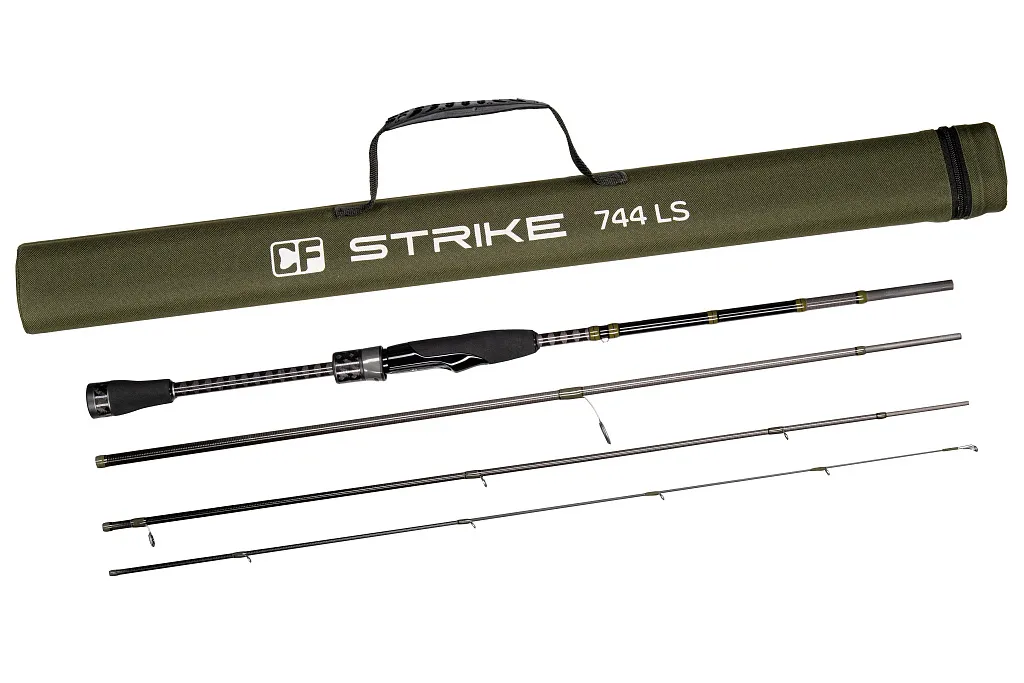 Спиннинг CF Strike 744 LS - 224см - тест от 2 до 12гр - черный