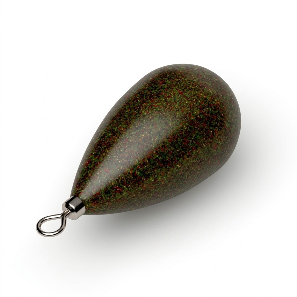 Груз BestFishing Капля с вертлюгом 6гр - 1шт - Green mud