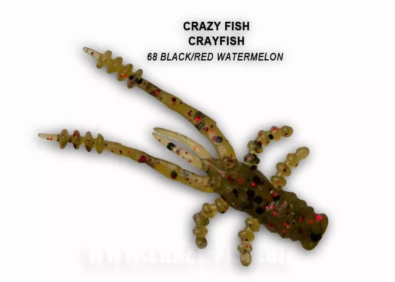 Силиконовая приманка CF Crayfish 1,8in45мм - 68 black/red watermelon
