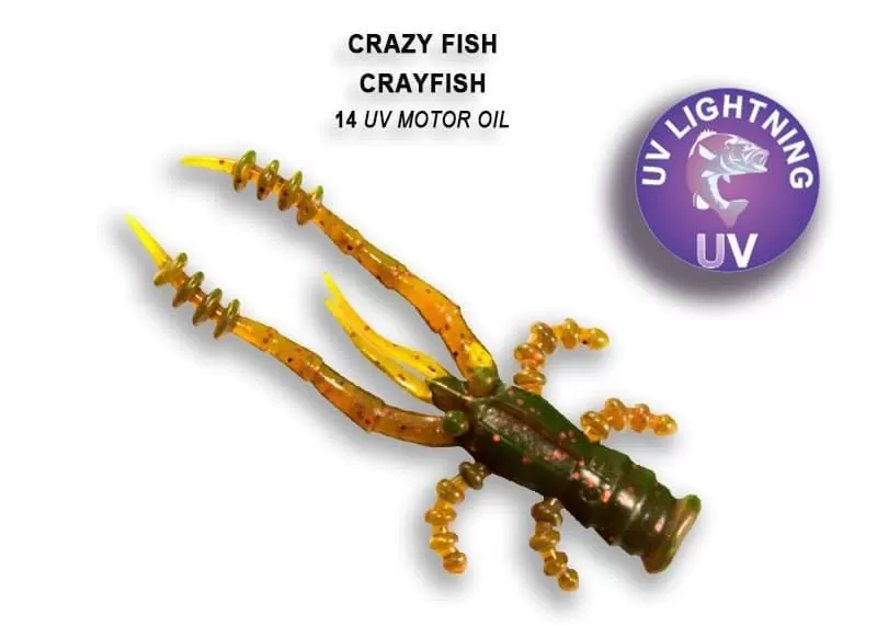 Силиконовая приманка CF Crayfish 1,8in45мм - 14 uv motor oil