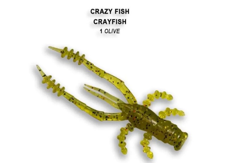 Силиконовая приманка CF Crayfish 1,8in45мм - 1 olive