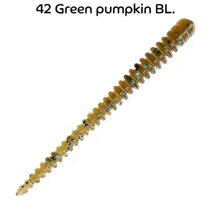 Силиконовая приманка CF Cruel Leech 2,2in55мм - 42 green pumpkin bl.