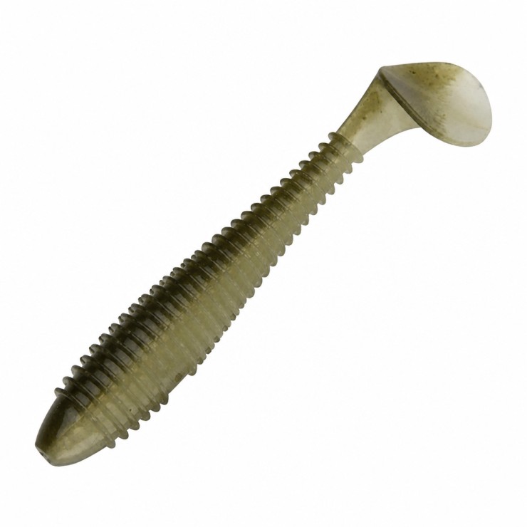 Силиконовая приманка Keitech Swing Impact FAT 2,8in - 71мм - #401 Green Pumpkin / Chartreuse