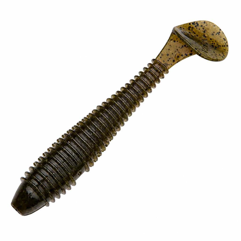 Силиконовая приманка Keitech Swing Impact FAT 2,8in - 71мм - #101 Green Pumpkin PP.