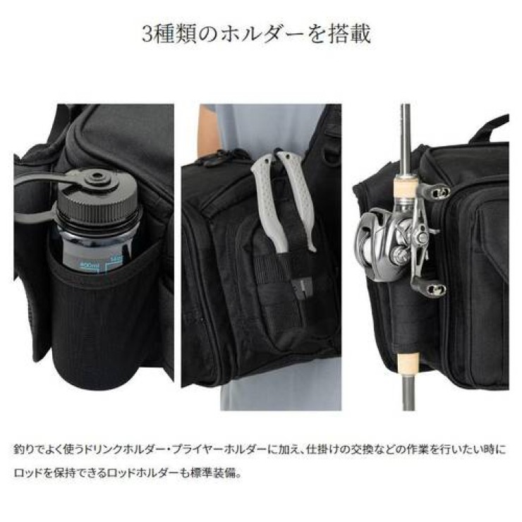Сумка Shimano BS-221W Tough Shoulder Bag Black, M