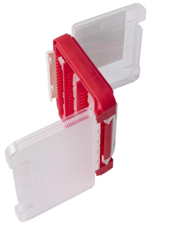 Коробка Meiho Rungun Case 1010W-1 175*105*38 - двухсторонняя / красный