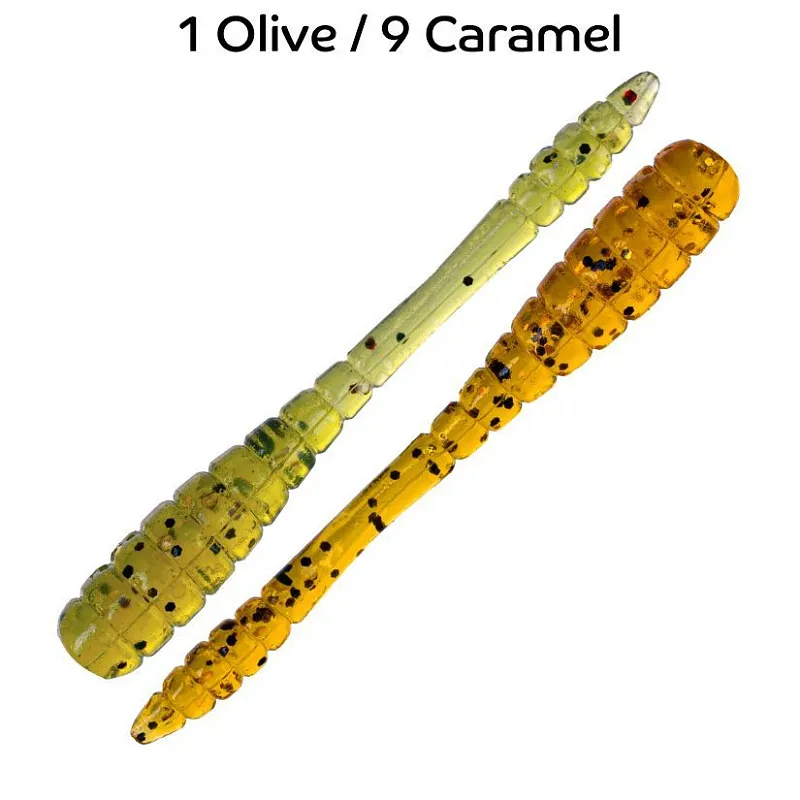 Силиконовая приманка CF Tipsy 1,2in3мм - 1 olive / 9 caramel