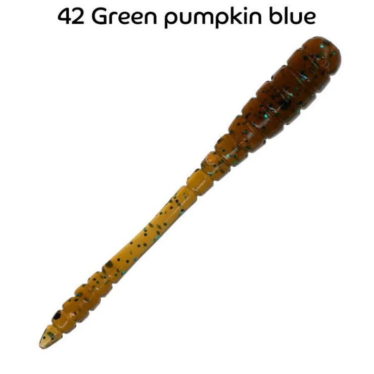 Силиконовая приманка CF Tipsy 2in50мм - 42 green pumpkin bl.