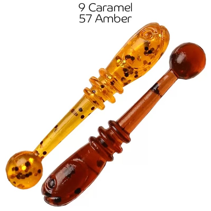 Силиконовая приманка CF Whitebait 1,2in27мм - 9 caramel / 57 amber