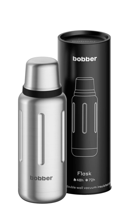 Термос Bobber Flask пробка с наливными каналами 1л / Matte