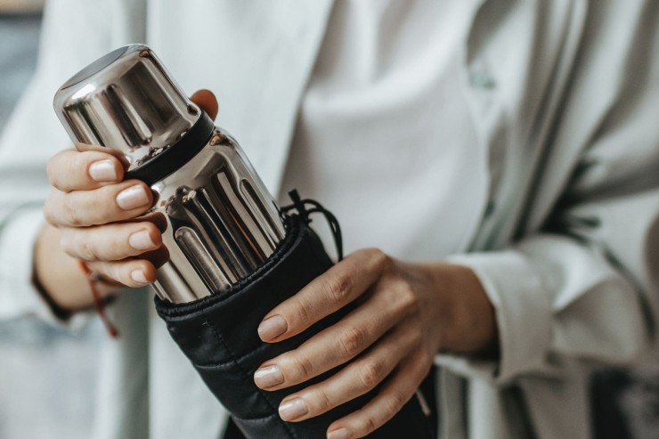 Термос Bobber Flask пробка с наливными каналами 1л / Matte