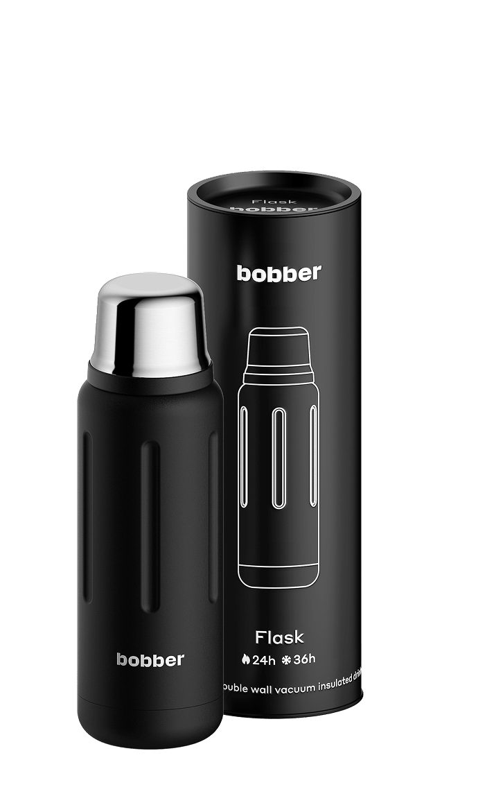 Термос Bobber Flask пробка с наливными каналами 0,5л / Black Coffee
