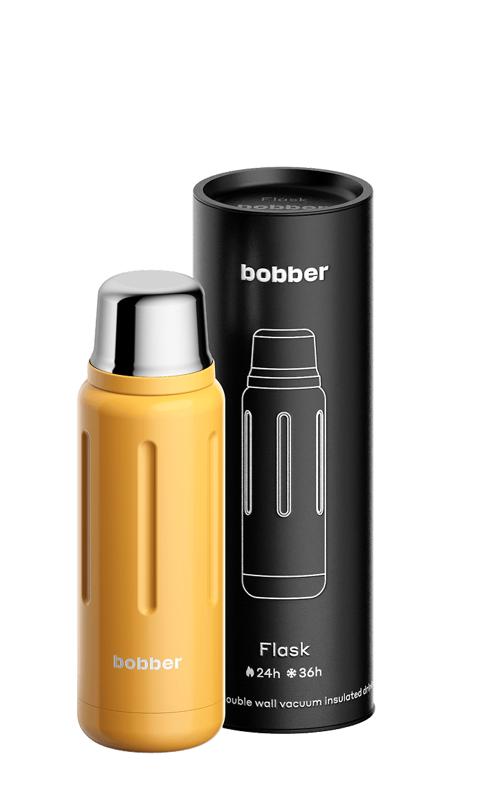 Термос Bobber Flask пробка с наливными каналами 0,5л / Ginger Tonic