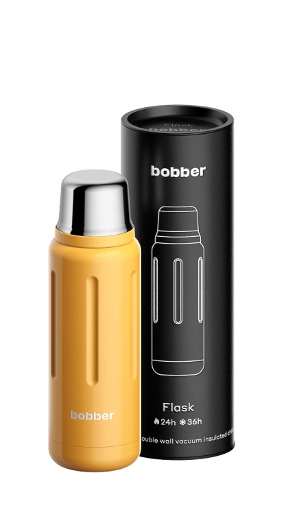 Термос Bobber Flask пробка с наливными каналами 0,5л / Ginger Tonic