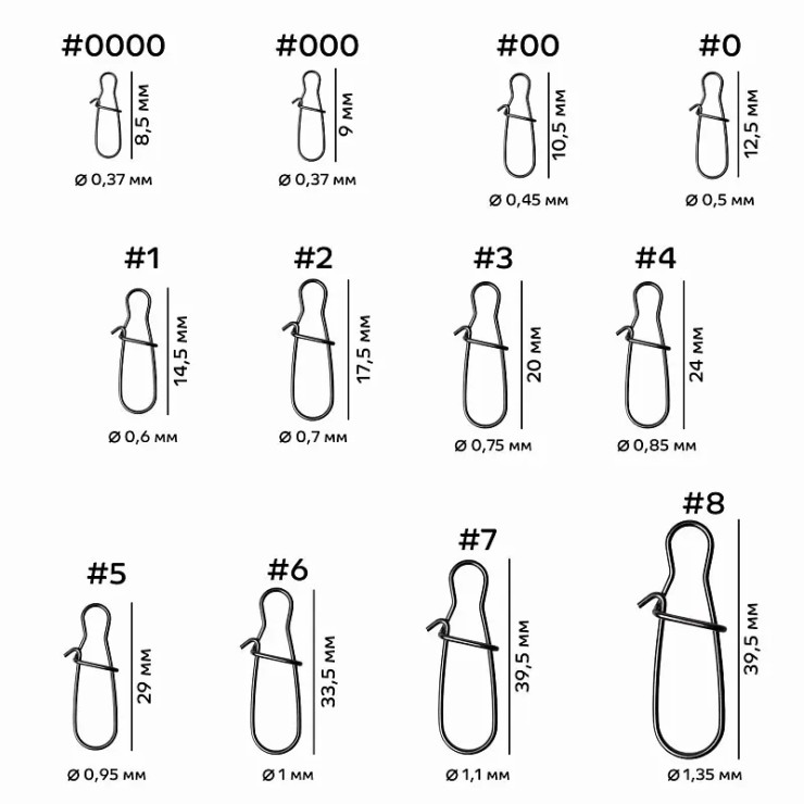 Застежка CF Classic Snap №00 - 9кг
