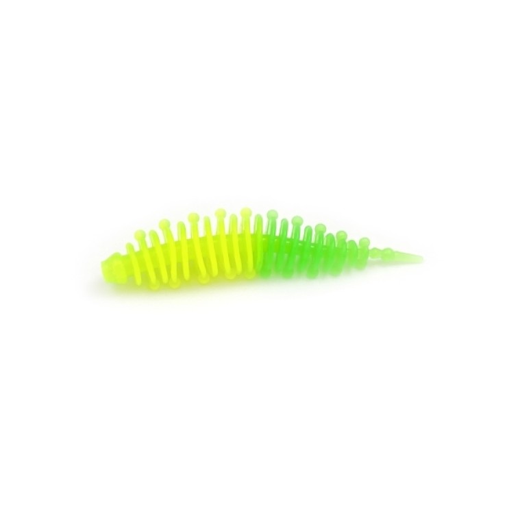 Силиконовая приманка Boroda Baits Ayra 2,3in - 60мм - Зелёный / Лимон