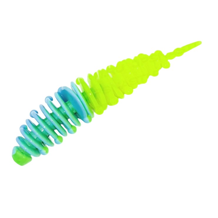 Силиконовая приманка Boroda Baits Ayra 2,3in - 60мм - Голубой / Лимон