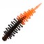 Силиконовая приманка Boroda Baits Ayra 2,9in - 75мм - Черный / Ярко-оранжевый