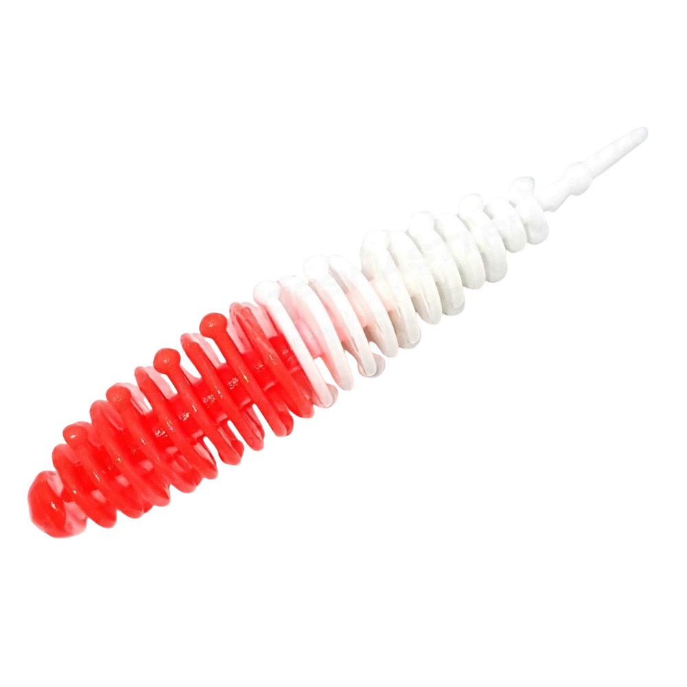 Силиконовая приманка Boroda Baits Ayra 2,9in - 75мм - красный / белый