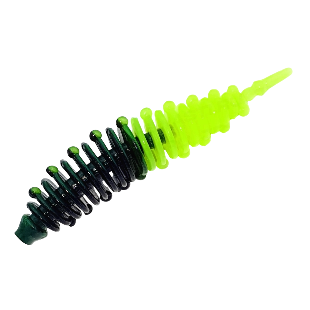 Силиконовая приманка Boroda Baits Ayra 2,9in - 75мм - Чёрный / Лимон