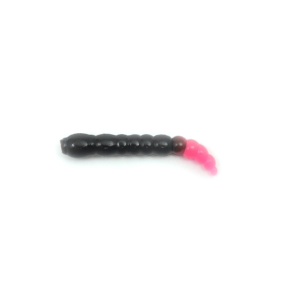 Силиконовая приманка Boroda Baits Kora Buba 1,3in - 35мм - Чёрный / Ярко-розовый