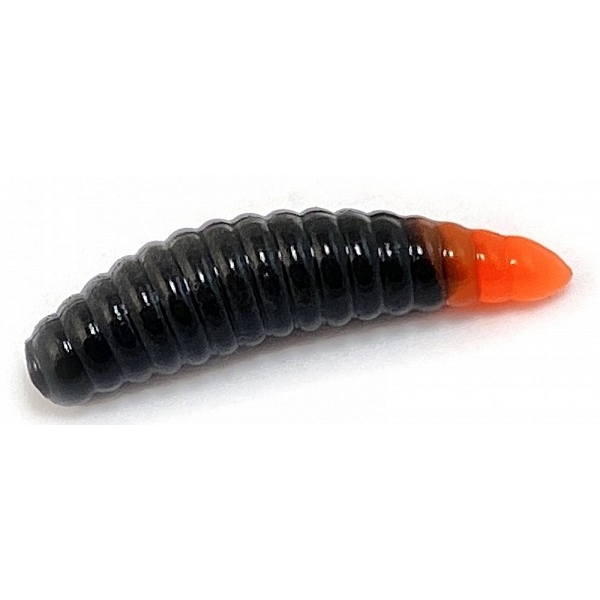 Силиконовая приманка Boroda Baits Salo плавающая 1,7in - 45мм - Черный / Ярко-оранжевый