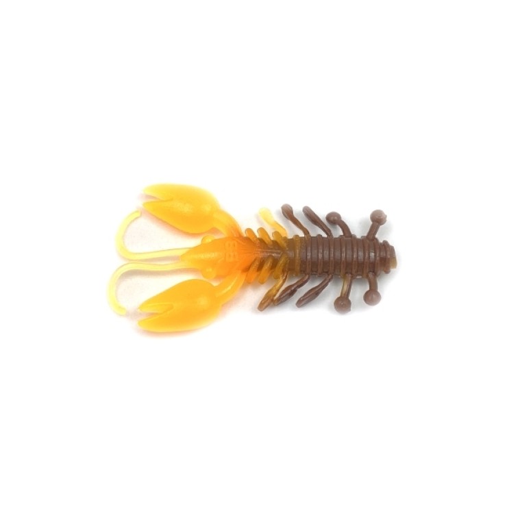 Силиконовая приманка Boroda Baits Crawler 1,7in - 45мм - коричневый / оранжевый