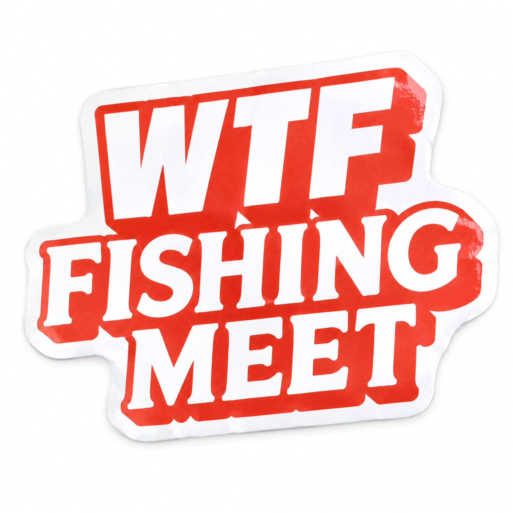 Наклейка WTFish Fishing Meet (красный) арт: WTF-FMT-RD