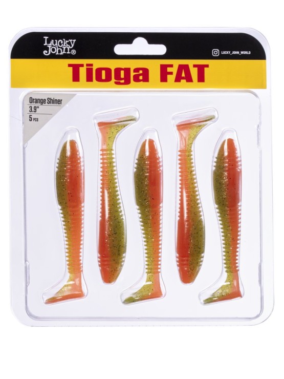 Силиконовая приманка Lucky John Pro Series Tioga FAT 3,9in - 100мм - Z12