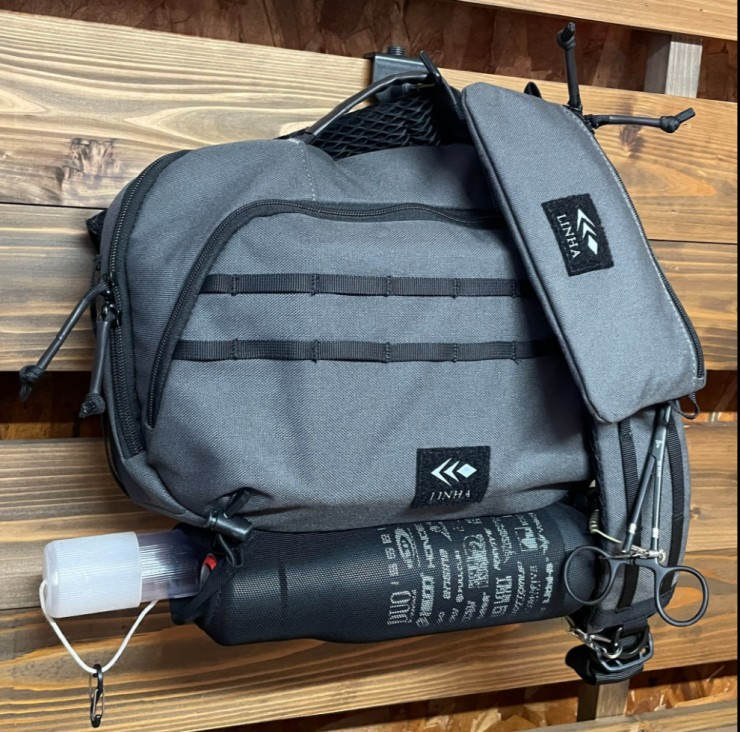 Сумка Linha STP-03 SWITCH ONE SHOULDER "THE RAPTOR" серый, One Size