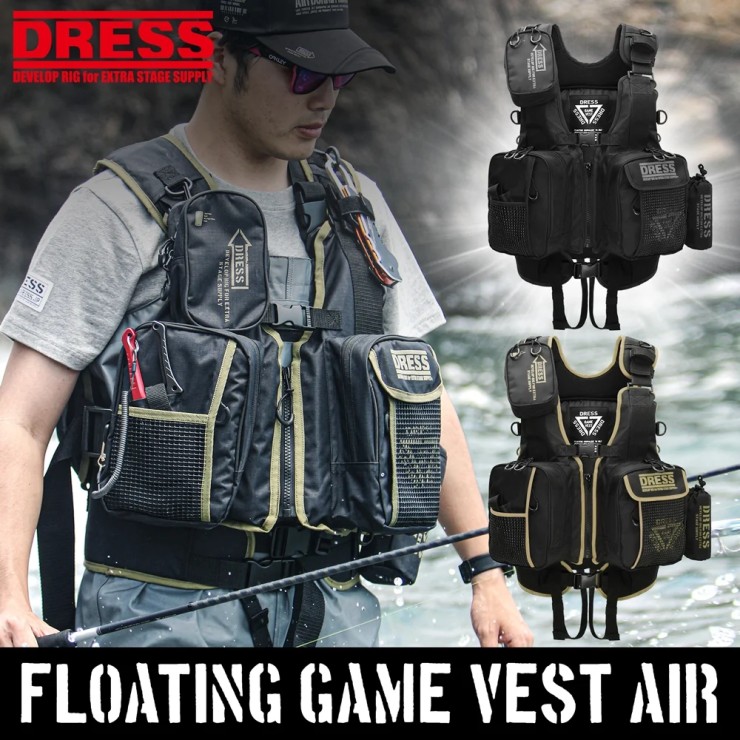 Жилет Dress Floating Game Vest AIR with Supporter One Size - Black