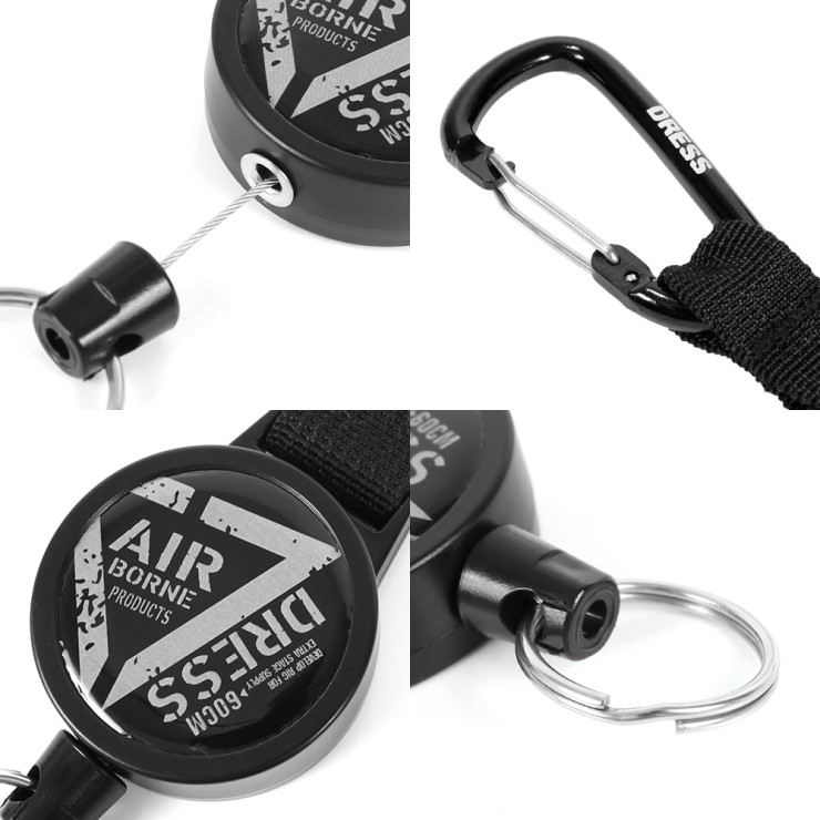 Ретривер Dress Carabiner Pin-On Reel (Black) арт: 4571443180032
