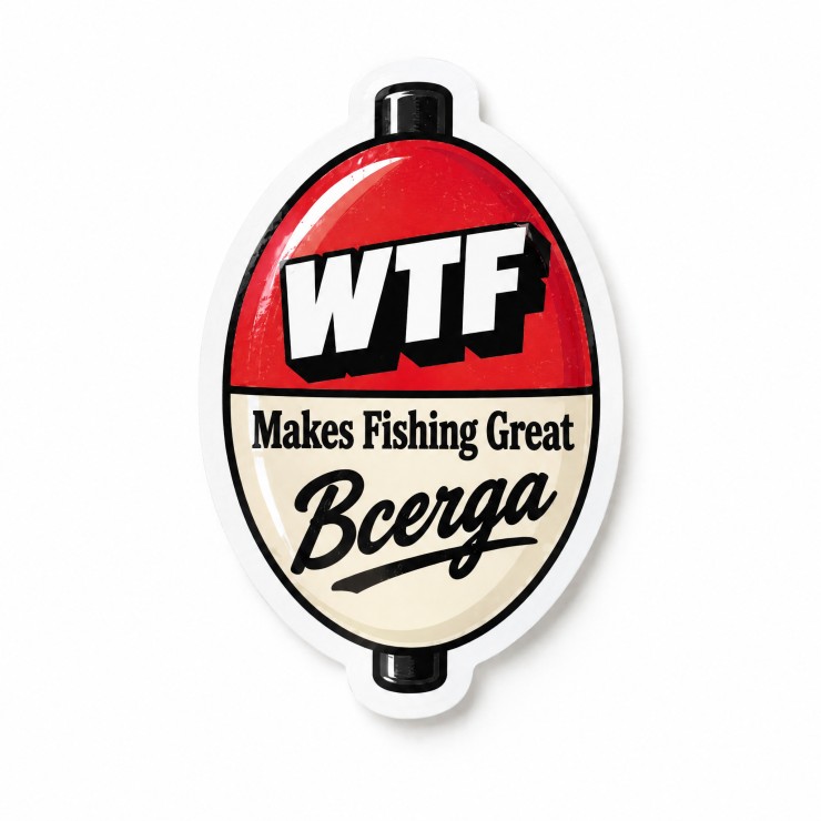 Наклейка WTFish Makes Fishing Great (мульти) арт: WTF-MFG