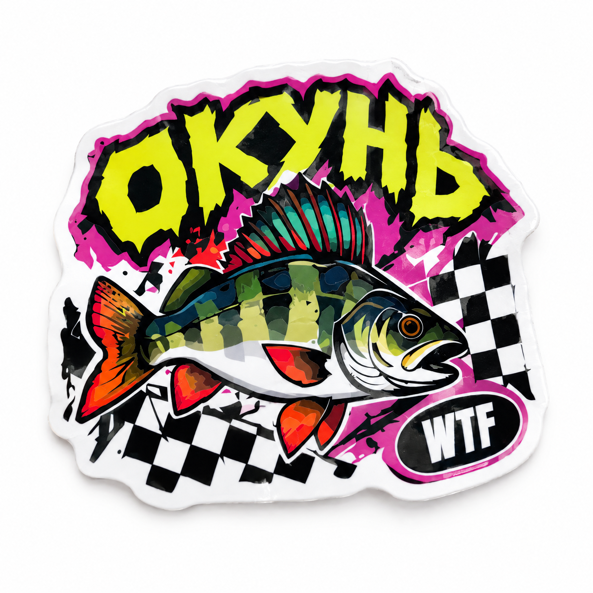Наклейка WTFish Чё за рыба Окунь? (мульти) арт: WTF-PERCH