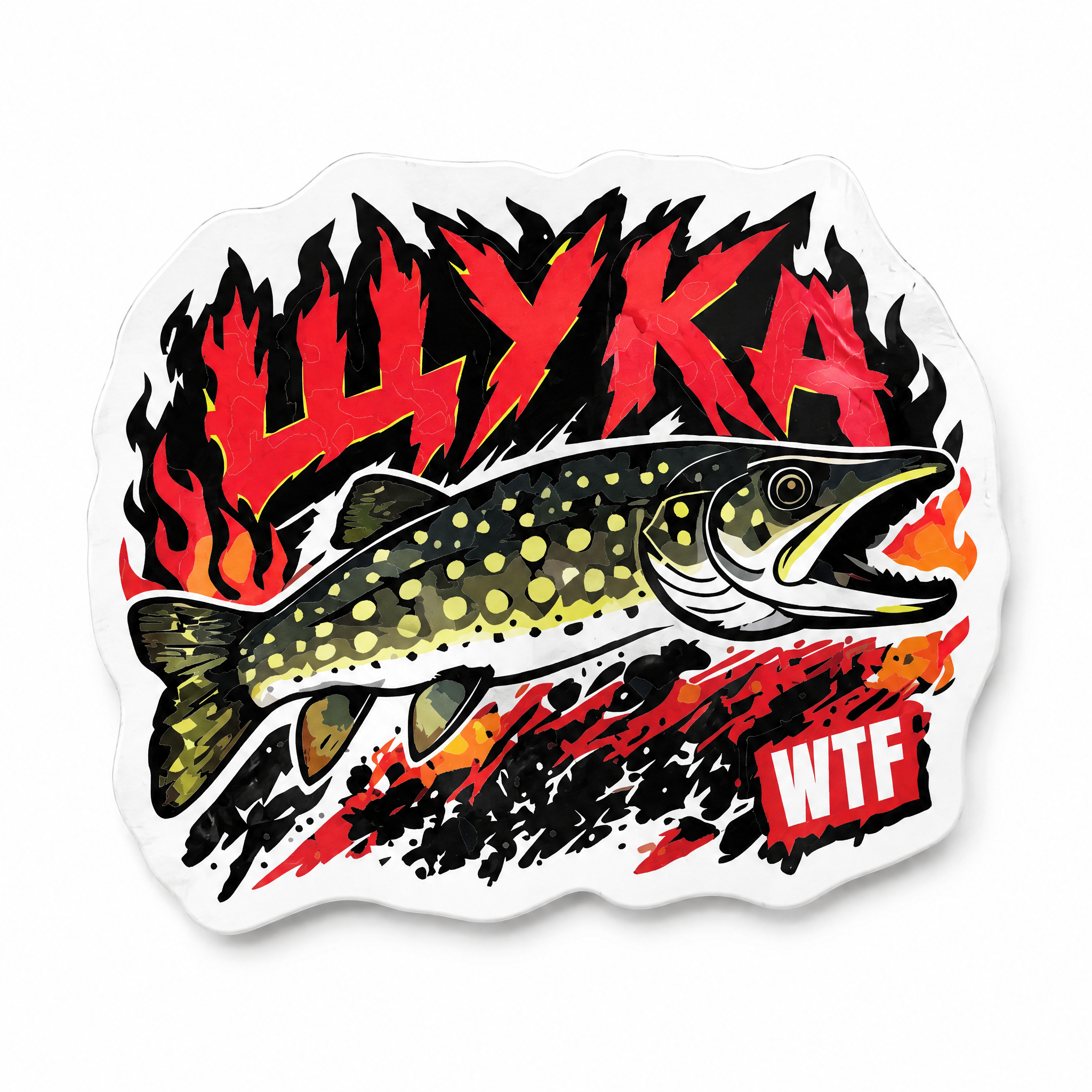 Наклейка WTFish Чё за рыба Щука? (мульти) арт: WTF-PIKE