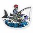Наклейка WTFish Skeleton (голограмма) арт: WTF-SKEL