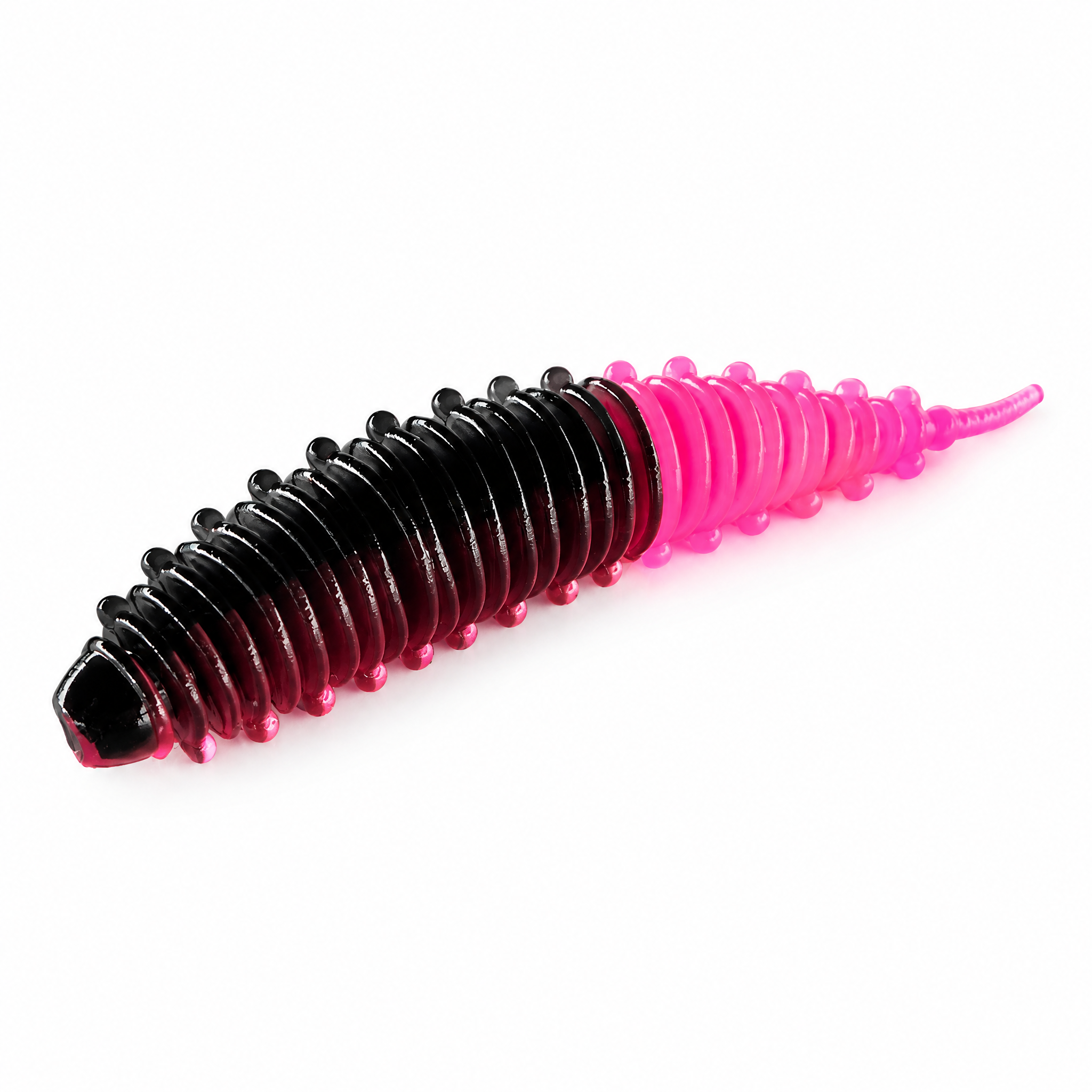 Силиконовая приманка Boroda Baits Ayra 2,9in - 75мм - Чёрный / Ярко-розовый