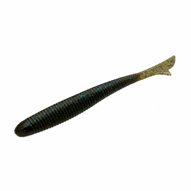 Силиконовая приманка Bait Breath U30 Fish tail 2in - 50мм - #724 Green Pumpkin/Blue