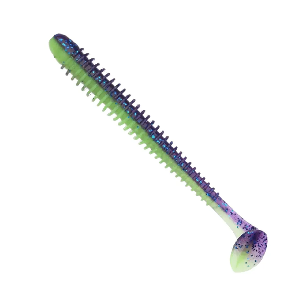 Силиконовая приманка Keitech Swing Impact 4in - Violet Lime Belly